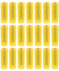 Multiple yellow Pro Grade Sponge Paint Rollers for Drywall Adds Killer Texture To Exterior Walls arranged in a grid.