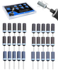 30Pcs Sanding Drums Set For One Eighth Inch Shank Rotary Tools Pro Grade Grit Progression 400 600 800 1000 1500 2000 Six Stage System
