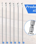 Extra Long 16 Inch Wood Drill Bit Set 12 Piece Spade Paddle Flat Bit Kit With Three Eighths Inch To One Inch Sizes Carbon Steel