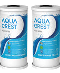 5 Micron 10 Inch By 4.5 Inch Whole House Water Filter Replacement For GE FXHTC GXWH40L W10-PR W10-BC Pack Of 2 front view