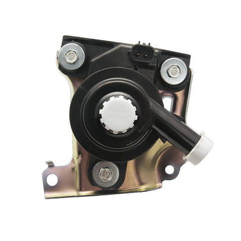 Premium Inverter Coolant Water Pump With Bracket For Toyota Prius Hybrid 2004 To 2009 1.5L top view showing black housing and metal base.