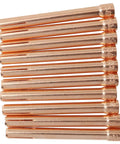 TIG Collet Tip 10N24, 10 Pack, 2.4 mm Copper Chuck For WP17 WP18 WP26 TIG Torch Series, stacked view