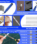 135-piece 3D printer tools kit with deburring tool, blade set, nozzle cleaner, and case
