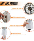 Easy assembly guide for Turn Up The Vibe With This Set Of Two Modern Wall Sconces Brushed Nickel Vanity Lights.