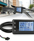 High Bright LCD Display Meter For Electric Scooters, Speedometer And Odometer, Compatible With 24V 36V And 48V Systems, handlebar