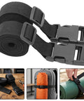 Adjustable Nylon Webbing Straps 59 By 1 Inch 6 Pack With Side Release Buckles for Camping Gear and Luggage Secure Tie Down