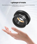 2 Inch To 1.25 Inch Eyepiece Adapter For Telescopes Twist Lock Metal Construction held above open hand
