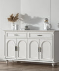 10 Pack 3 Inch Hole Center Cabinet Handles In Black And Gold Matte Finish on white dresser with decor items