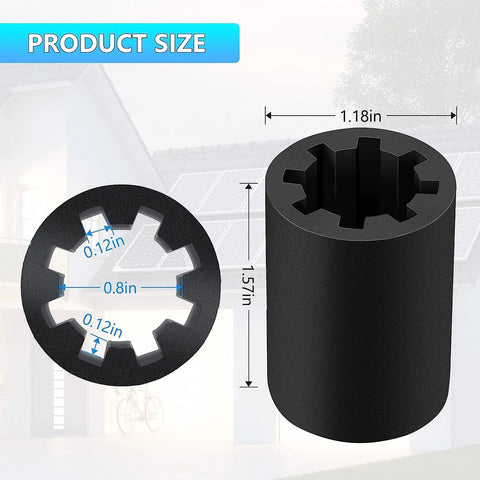 Garage Door Opener Screw Drive Coupler Kit 4 Pack For DIY Fix When Motor Runs But Shaft Won't Turn, Compatible With Most Openers, Easy Install And Reliable Repair, black 1.57x1.18 in