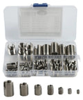 50 Pack Stainless Steel Thread Repair Insert Kit For M3 M5 M6 M8 And M10 Self Tapping Threaded Inserts in clear case