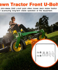 M157573 Front Deck Hanger And Draft Rod U-Bolt Replacement For Zero Turn Mower Built Tough Fits Eztrak Z245 Z425 Z435 Z445 Riding Tractor Ready For The Daily Grind with u-bolt kit and mower