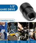 Pro Grade Seventeen Piece Bolt Extractor Set With Wheel Lock Removal Kit And One Half Inch Drive Lug Nut Removers in use