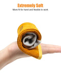 Heavy Duty Leather Work Gloves For Welding And Heat Protection, 12 Pairs Cowhide Split Leather, Fire Resistant rolled and held in hand