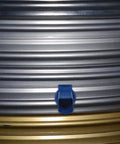 Heavy Duty Plastic Grain Storage Bin With Large Outlet For Easy Access Stable Durable Farm Storage Container For Barn Use Barn Ready Design Ideal For Rice Corn Feed And Quick Access To Stored Grains, blue outlet close-up