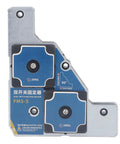 Heavy Duty Welding Magnet 2 Pack With Strong 61 Pound Pull Force, Dual Switch Holder For Steel And Iron Pipe, Reliable Angle Support Tool To Keep Your Metal Work Rock Solid And Super Easy To Use Today, showing compact design and dual switch setup.