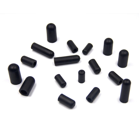 100 Pcs Rubber Vacuum Cap Assortment Kit For Automotive Hoses And Manifolds End Caps in various sizes displayed on white surface