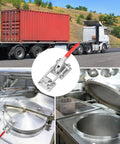Heavy Duty U Hook Toggle Clamp Set With Threaded U Bolt 7720 Lbs Capacity Beefy Grip Adjustable Latch Clamp shown with transport and industrial equipment.