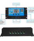 Solar charge controller with LCD display and dual USB sockets for 100W Semi Flexible Monocrystalline Solar Panel USB Output For Off-Grid Power.
