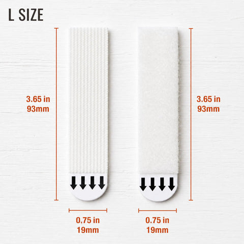 Large Picture Hanging Strips 28 Pairs 56 White Strips Heavy Duty Adhesive Hook And Loop Tape Removable Image L Size