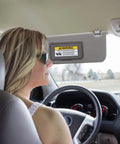 Driver using Honda Sun Visor Pair For 2008-2017 Accord Driver And Passenger Side Replacement With Vanity Light Gray Illuminated