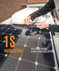 Person using Solar Panel Y Branch Connectors Kit For Parallel Wiring Of PV Arrays on rooftop setup with easy installation