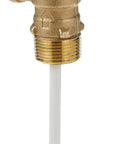 Three Quarters Inch Lead Free Bronze Temperature And Pressure Relief Valve with NPT Inlet Outlet and Test Lever for Water Heaters