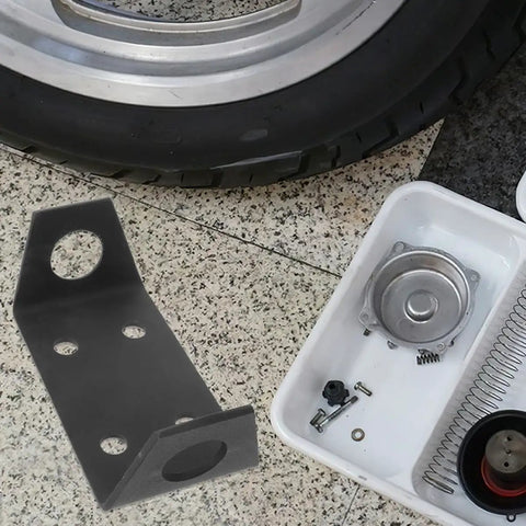 Beefy Trailer Hitch Winch Mounting Plates 2 Pack for off road ATV and truck shown next to tire and accessories.