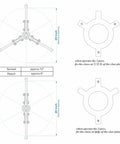 Diagram of 10 Ton Hydraulic Gear Puller Workhorse With Wheel Bearing Separator 3 In 1 Design dimensions and operation