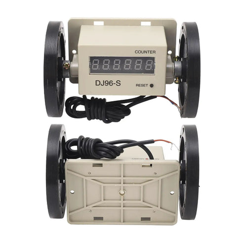 Mingzhe Precision Machined Measuring Wheel, Digital Distance Measurement with digital counter and black wheels.