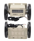 Mingzhe Automatic Metric Measuring Wheel, 999999m Distance Range with digital counter and two black wheels.