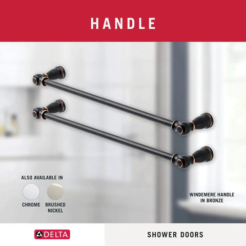 Dope Sixty By Seventy Inch Semi Frameless Sliding Shower Door With Bronze Transition Glass Smooth Aluminum Track Adjusts To Uneven Walls For A No Sweat Bathroom Remodel