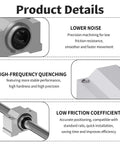 SCV8UU Linear Ball Bearings 8mm ID 34mm Length Box Type Aluminum Slide Block With Double Seal 4 Pack Features Overview