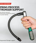 Heavy Duty 1/2 Inch Flexible Shaft Extension Extender Kit with Portable Torque Socket Ratchet Spanner in hand showing flexible shaft.