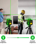 360 Degree Self Leveling Laser Level With 12 Lines And 3D Self Leveling Tech For Tile Work, Construction And Picture Hanging