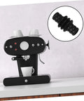 Steam Wand Insulation Sleeve And Rubber Cover For Coffee Makers, Replacement Shield For Steam Nozzle, Heat Guard shown beside a coffee maker.