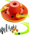 Universal Weed Eater Head With 12pc 11in.095 Triangle Trimmer Line shown with adapter kit and trimmer lines