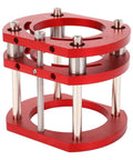 Heavy Duty Pro Grade Height Adjustable Router Lift System With 4 Jaw Clamping Aluminum Alloy And Stainless Steel Build For Router Tables Base With Manual Lifting Rod For Precise Height Control On Small Trimming Machines, red 51mm lift
