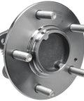 Front view of Pair Rear Wheel Hub And Bearing Assembly For Hyundai Sonata 2006 2009 And Kia Optima 2006 2010 5 Lug 4 Bolt Flange ABS Tone Ring