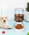 Heavy Duty Automatic Dog Feeder For Large Dogs With 3 Gallon Food Dispenser, Bpa Free Plastic Pet Meal Hub with puppy