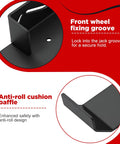 Wall Mount Floor Jack Holder Rack For Enclosed Race Trailer Tools Storage And Organization, black carbon steel design