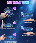 Kids Flying Toy Drone With 360 Degree Motion Sensor Gesture Control And LED Lights Indoor Safe UFO Mini Drone demonstration