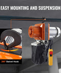 1 Ton Electric Chain Hoist Workhorse With 10 Ft Lift Height And 10 Ft Per Minute Speed 120V Single Phase Overhead Crane G100 Chain Remote hanging on beam