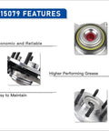 Front Wheel Hub Bearing Assembly For 4WD Ford F150 2004 2008 And Lincoln Mark LT 2006 2008 6 Lug With ABS Easy Install Replacement features