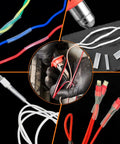 Clear Heat Shrink Tubing Kit With 580 Pcs EVA Material In 11 Sizes Pro Grade Heavy Duty For Electrical Insulation Wire Repair And Connectors Durable Fire Resistant Tubing With Handy Storage Case. Multi-color wires show versatility of use and application, focusing on grip and fit.