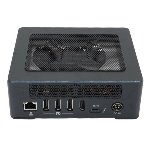 Pro Grade Portable Thunderbolt Three External Gpu Dock Amp Up Your Gaming Rig With Radeon Rx 6600 showing rear ports in a compact design.