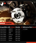 Two Rear Wheel Bearing And Hub Assemblies For Subaru Outback 2015 Through 2021 Forester 2019 Legacy 2015 Through 2021