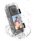 Waterproof Invisible Dive Case For Insta360 X4 Underwater Camera Housing 50m 164ft Clear Shell With Bracket Accessories