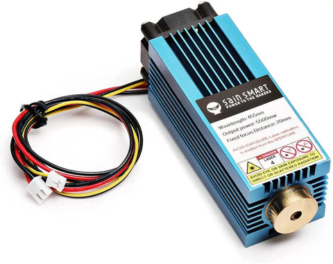 5.5W Fixed Focus Laser Module Kit For CNC Router Machines Engraving And Cutting With Scribing And Drilling For DIY Hobbyists