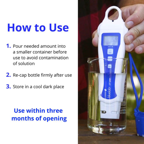 How to Use: Calibration Solution Set For pH And EC Meters With pH 4.0, pH 7.0, And 2.77 EC Solutions 250 Ml Pack For Hydroponics Growers To Ensure Accurate Readings And Reliable Nutrient Balance.