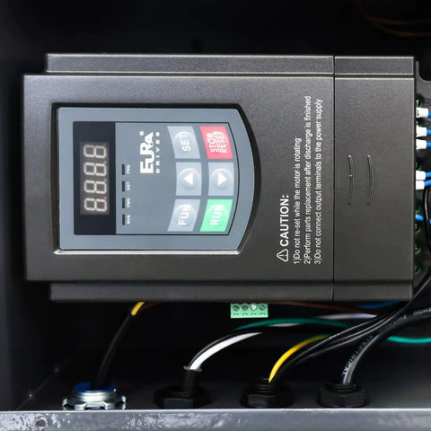 Heavy Duty Welding Positioner With VFD Display Handling Up To 1102 LB Horizontal Load control panel with digital display and buttons